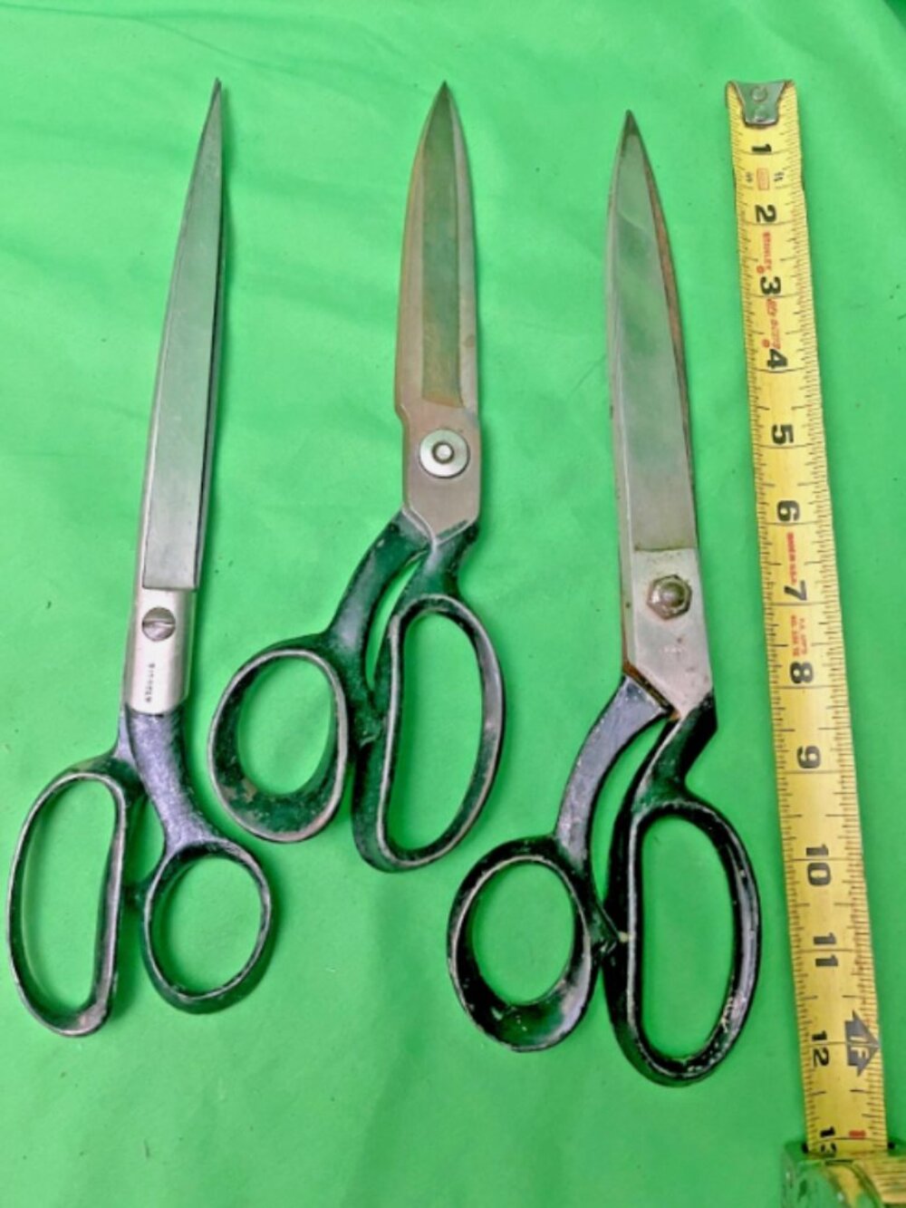 3- Metal large heavy Duty Shears Scissors, Ridgely, D, Valley Forge